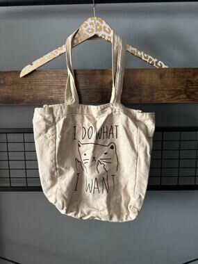 "I Do What I Want" Canvas Tote Bag